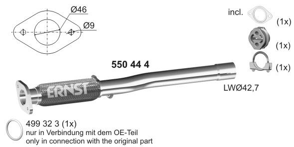 ERNST Flexitoru,väljalskesüsteem 550444