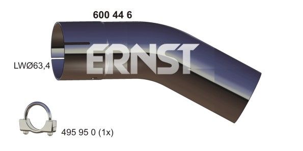 ERNST Труба выхлопного газа 600446