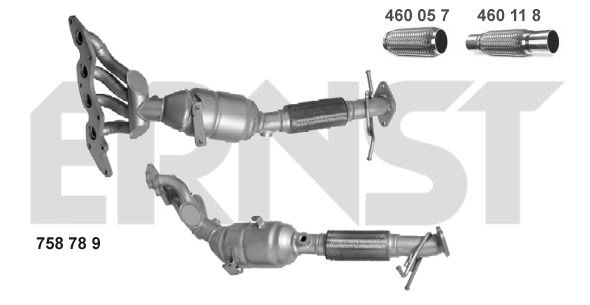 ERNST Катализатор коллектора 758789