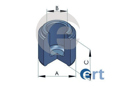 ERT Поршень, корпус скобы тормоза 150576-C