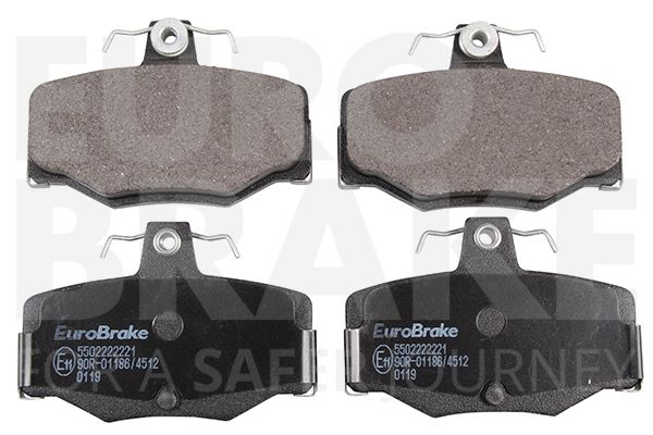 EUROBRAKE Комплект тормозных колодок, дисковый тормоз 5502222221