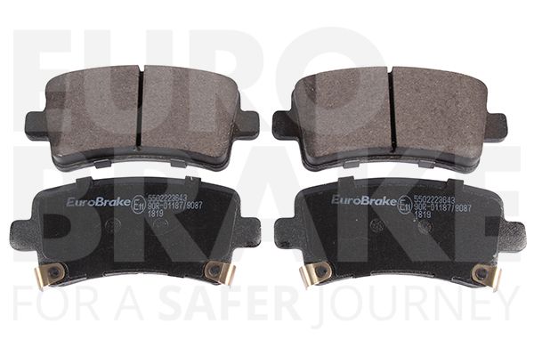 EUROBRAKE Комплект тормозных колодок, дисковый тормоз 5502223643