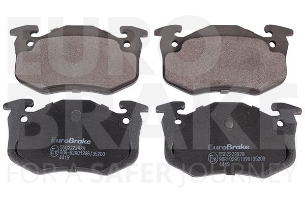 EUROBRAKE Piduriklotsi komplekt,ketaspidur 5502223928