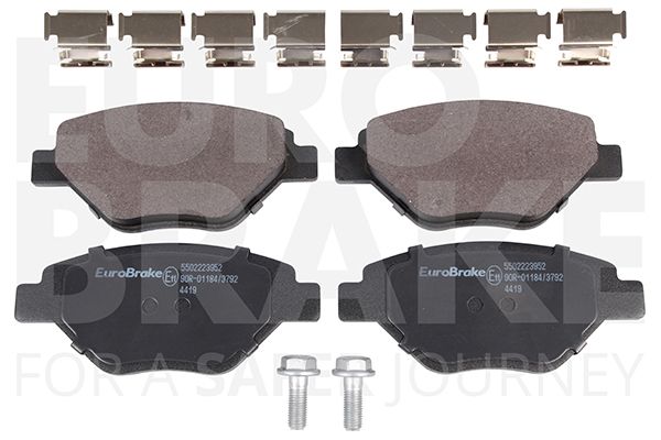 EUROBRAKE Piduriklotsi komplekt,ketaspidur 5502223952