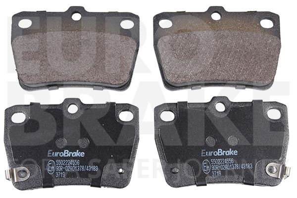 EUROBRAKE Комплект тормозных колодок, дисковый тормоз 5502224556