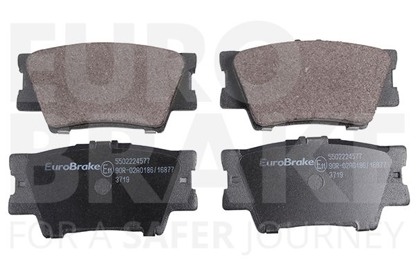 EUROBRAKE Комплект тормозных колодок, дисковый тормоз 5502224577