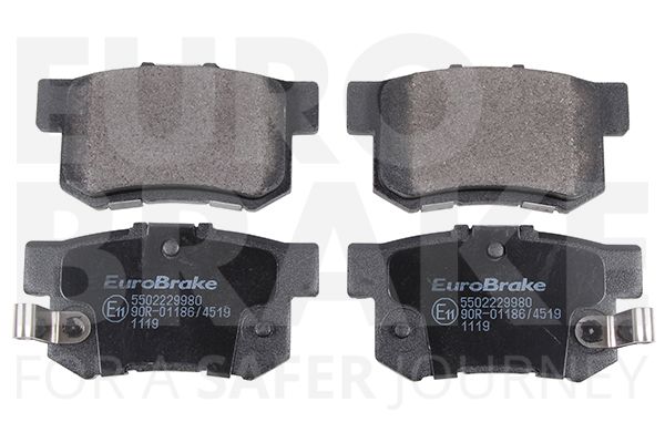 EUROBRAKE Комплект тормозных колодок, дисковый тормоз 5502229980