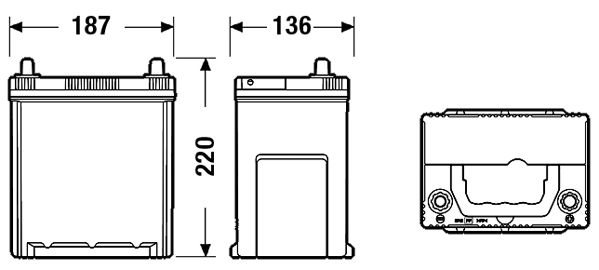 EXIDE Стартерная аккумуляторная батарея EA406