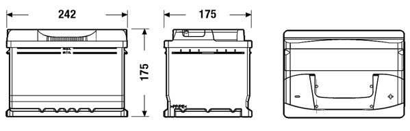 EXIDE Käivitusaku EB542