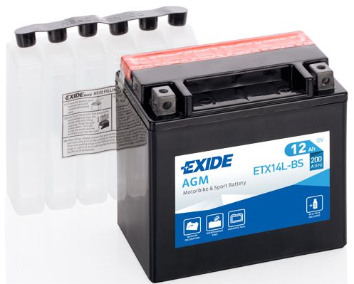 EXIDE Стартерная аккумуляторная батарея ETX14L-BS