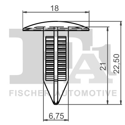 FA1 Clip, trim/protective strip