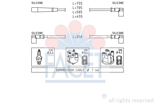 FACET Süütesüsteemikomplekt 4.9140