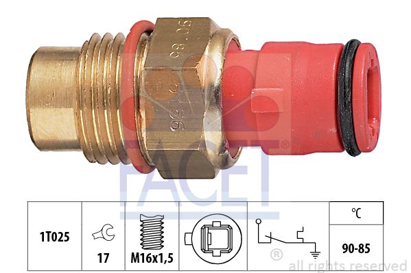 FACET Temperatuurilülitus,radiaatorivent. 7.5156