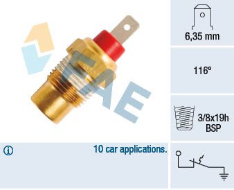 FAE Temperature Switch, coolant warning lamp