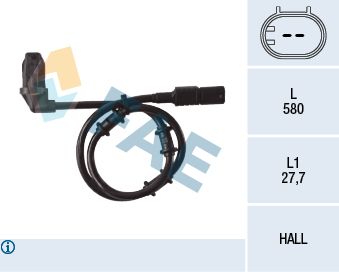 FAE Датчик, частота вращения колеса 78135