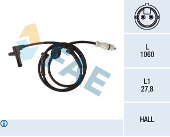 FAE Датчик, частота вращения колеса 78253