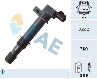 FAE Катушка зажигания 80345