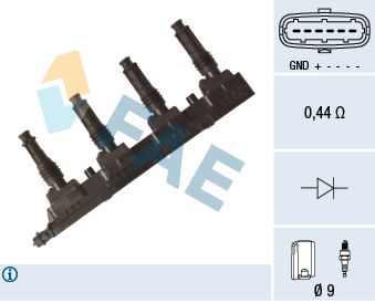 FAE Катушка зажигания 80350