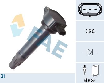 FAE Катушка зажигания 80380