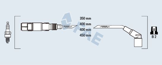 FAE Комплект проводов зажигания 85955