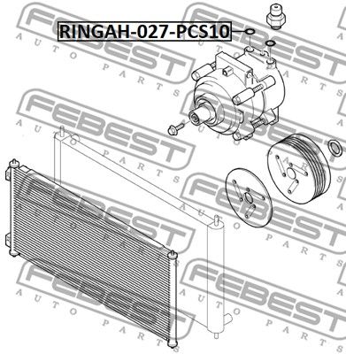 FEBEST RINGAH-027-PCS10 Rõngastihend, kliimaseadme juhe