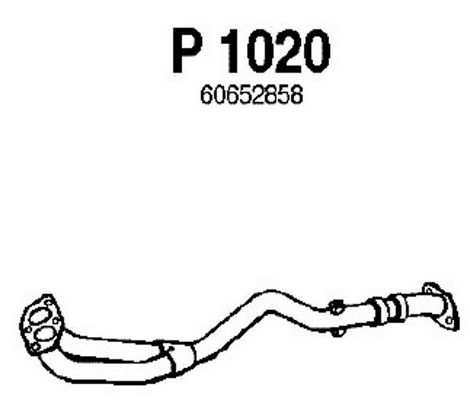 FENNO Труба выхлопного газа P1020