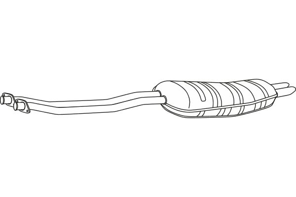 FENNO Глушитель выхлопных газов конечный P1464