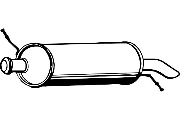 FENNO Глушитель выхлопных газов конечный P1821