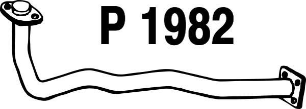 FENNO Труба выхлопного газа P1982