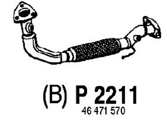 FENNO Труба выхлопного газа P2211