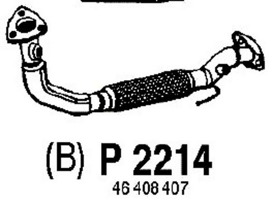 FENNO Труба выхлопного газа P2214