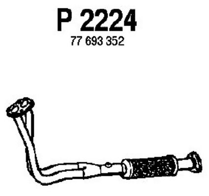 FENNO Труба выхлопного газа P2224