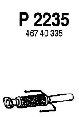 FENNO Труба выхлопного газа P2235