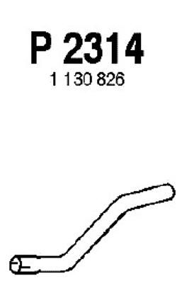 FENNO Труба выхлопного газа P2314