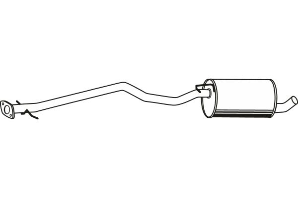 FENNO Средний глушитель выхлопных газов P2525