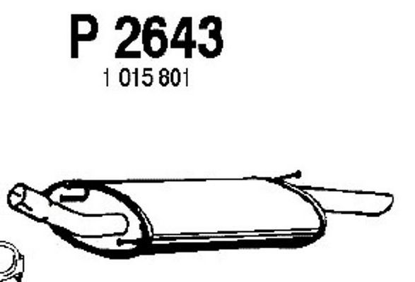 FENNO Глушитель выхлопных газов конечный P2643