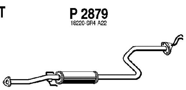 FENNO Глушитель выхлопных газов конечный P2879