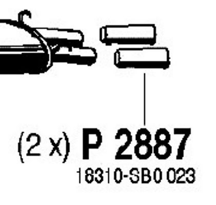 FENNO Труба выхлопного газа P2887