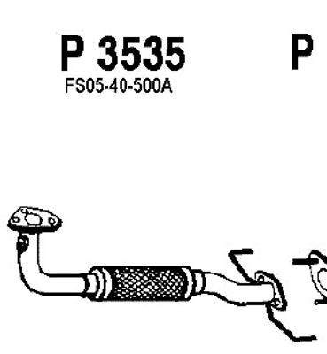 FENNO Труба выхлопного газа P3535