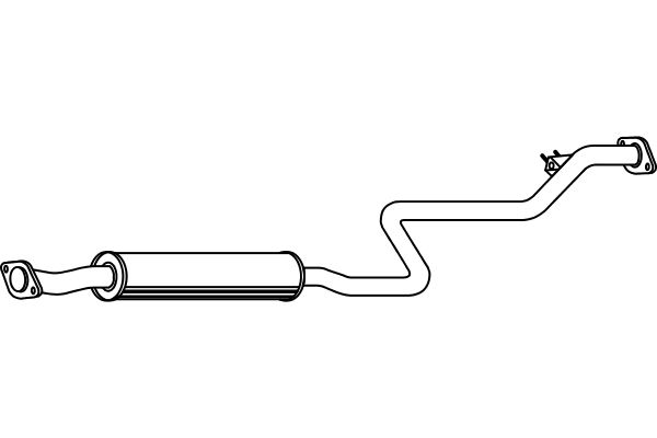 FENNO Средний глушитель выхлопных газов P3538