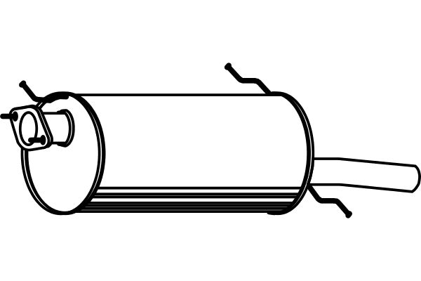 FENNO Глушитель выхлопных газов конечный P3541