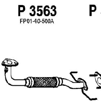 FENNO Труба выхлопного газа P3563