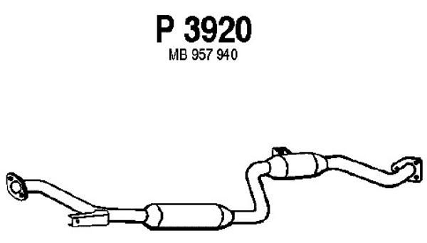 FENNO Средний глушитель выхлопных газов P3920