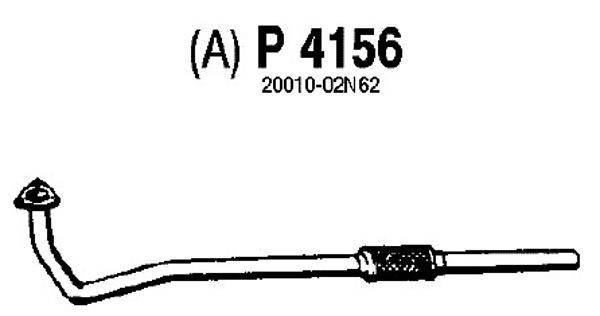 FENNO Труба выхлопного газа P4156