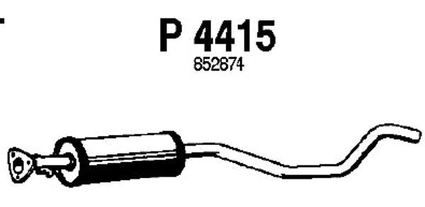 FENNO Средний глушитель выхлопных газов P4415