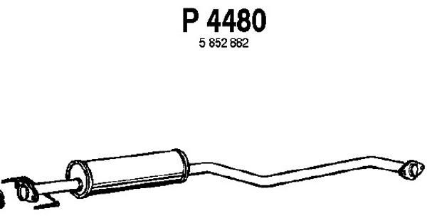 FENNO Средний глушитель выхлопных газов P4480