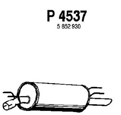 FENNO Глушитель выхлопных газов конечный P4537