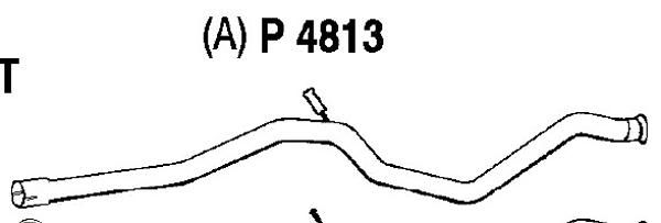 FENNO Труба выхлопного газа P4813