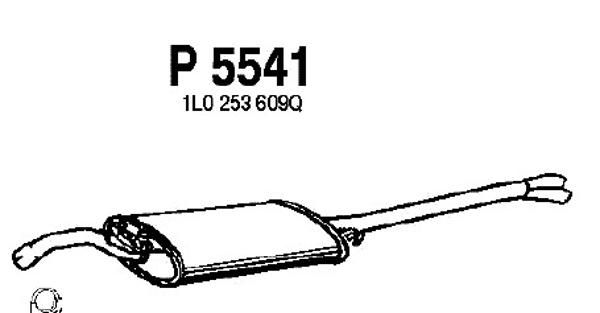 FENNO Глушитель выхлопных газов конечный P5541