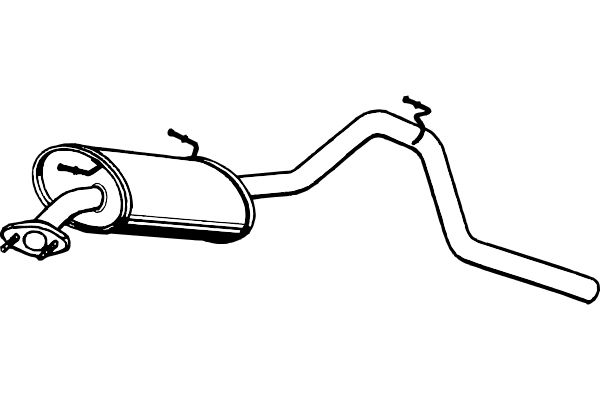 FENNO Глушитель выхлопных газов конечный P6267
